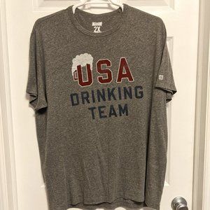 American Eagle AE Men's "USA Drinking Team" Tailgate T-shirt Me…